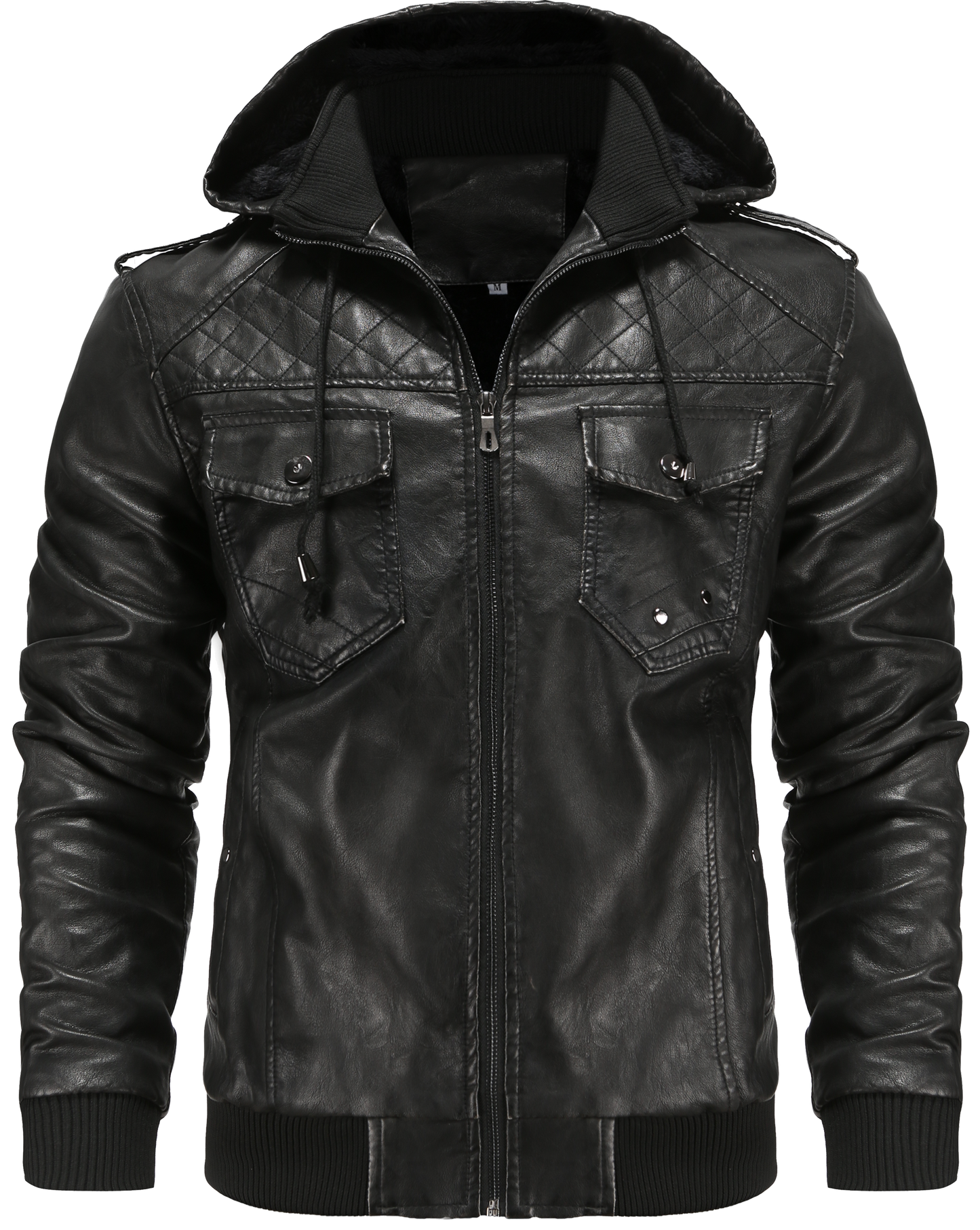 Men's Hooded Bomber Jacket - VibreMode
