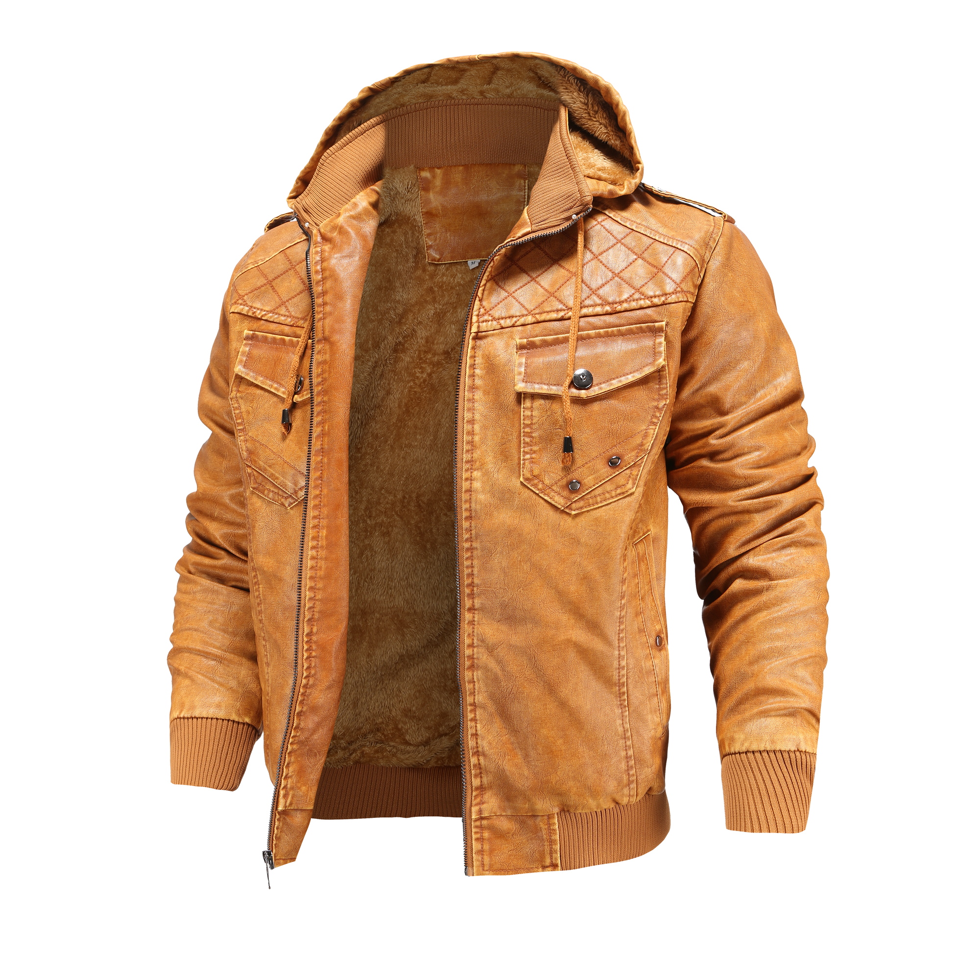 Image of Alan | Men's Hooded Bomber Jacket