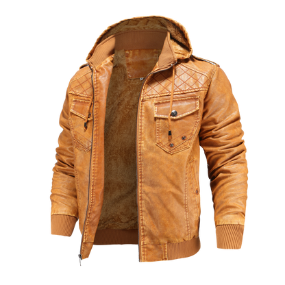 Image of Alan | Men's Hooded Bomber Jacket
