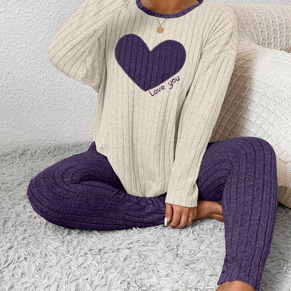 Image of Alana | Women's Long Sleeve Ribbed Two-Piece Set