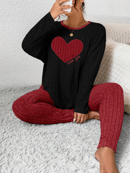Image of Alana | Women's Long Sleeve Ribbed Two-Piece Set