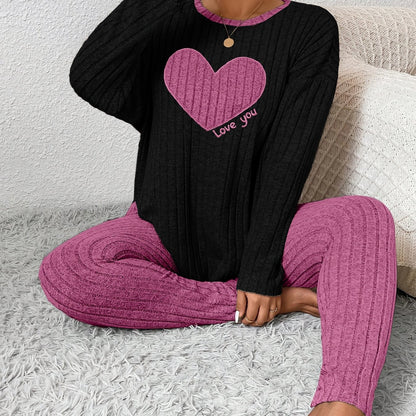 Image of Alana | Women's Long Sleeve Ribbed Two-Piece Set