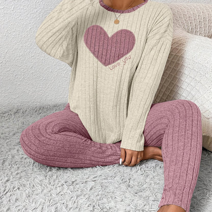 Image of Alana | Women's Long Sleeve Ribbed Two-Piece Set