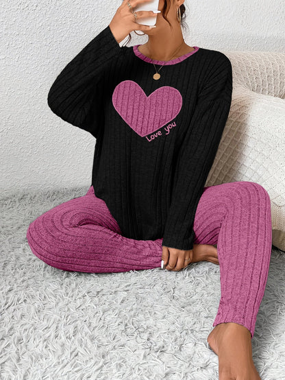 Image of Alana | Women's Long Sleeve Ribbed Two-Piece Set