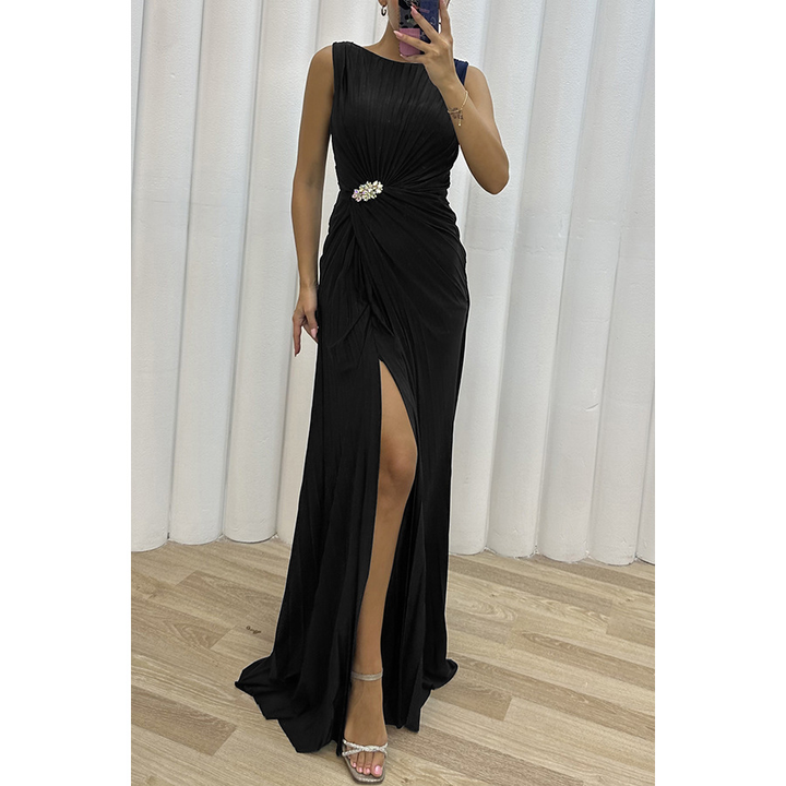 Elegant Ladies Floral Maxi Evening Dress