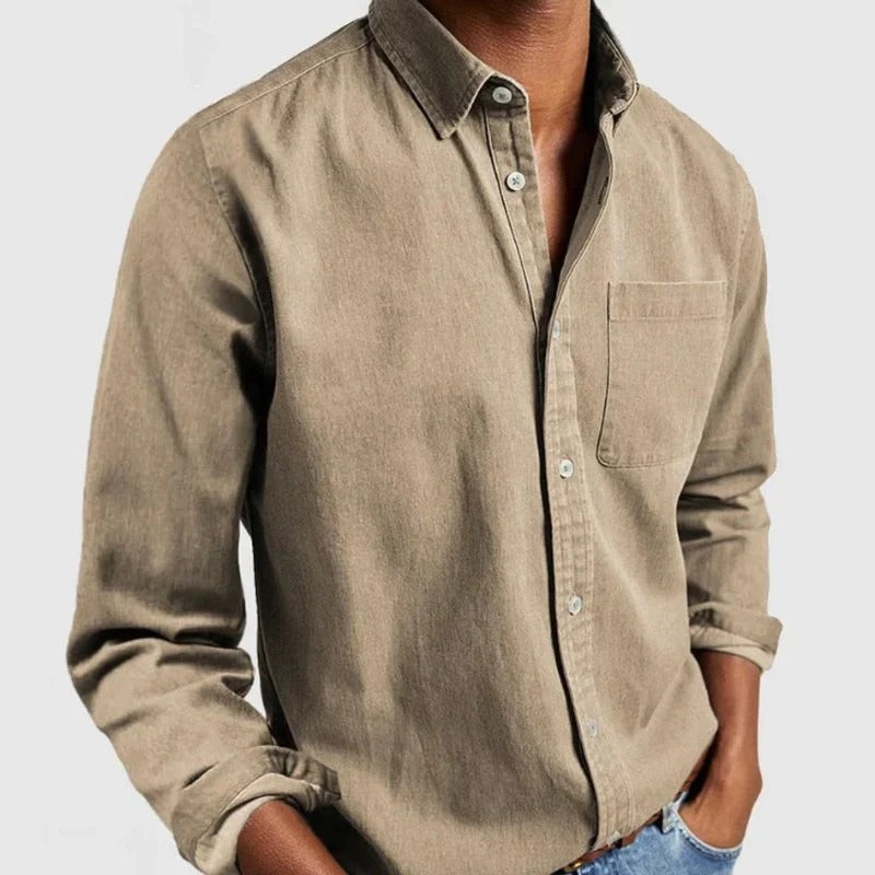 Men's Classic Denim Shirt Blue