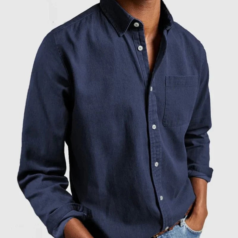 Men's Classic Denim Shirt Blue