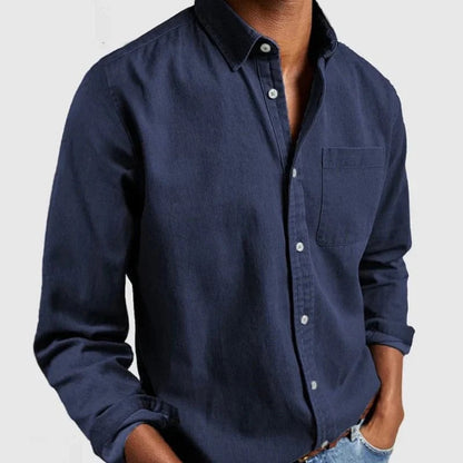Men's Classic Denim Shirt Blue