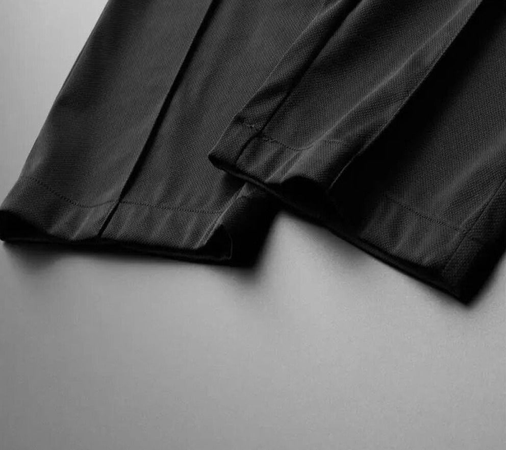 Men's Two-Piece Polo Pants Set Gray