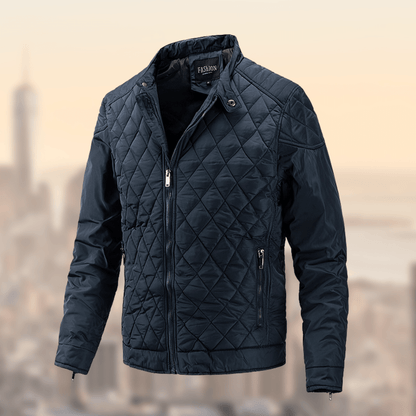 Men's Slim Fit Quilted Jacket - VibreMode