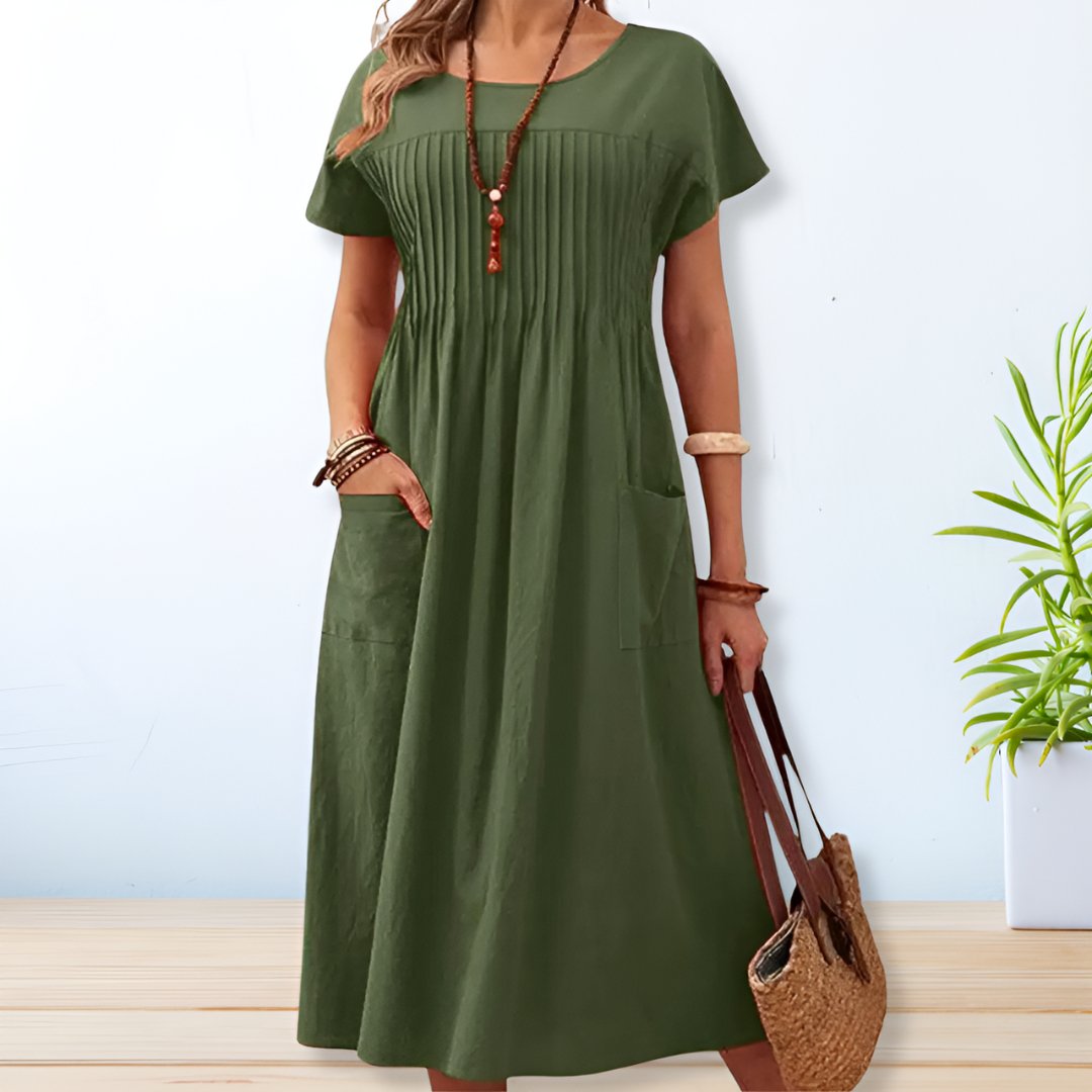 Comfortable Casual Women's Day Dress - VibreMode