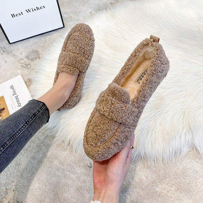 Plush Comfortable Slip On Moccasins
