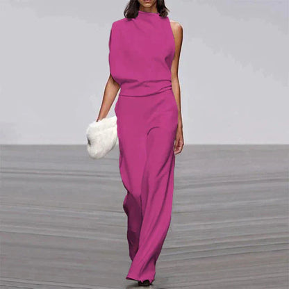 Image of Alison | Women's High-Waisted Wide Leg Dress Pants