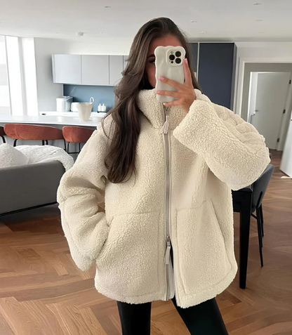 Women's Sherpa Zip Up Jacket - VibreMode
