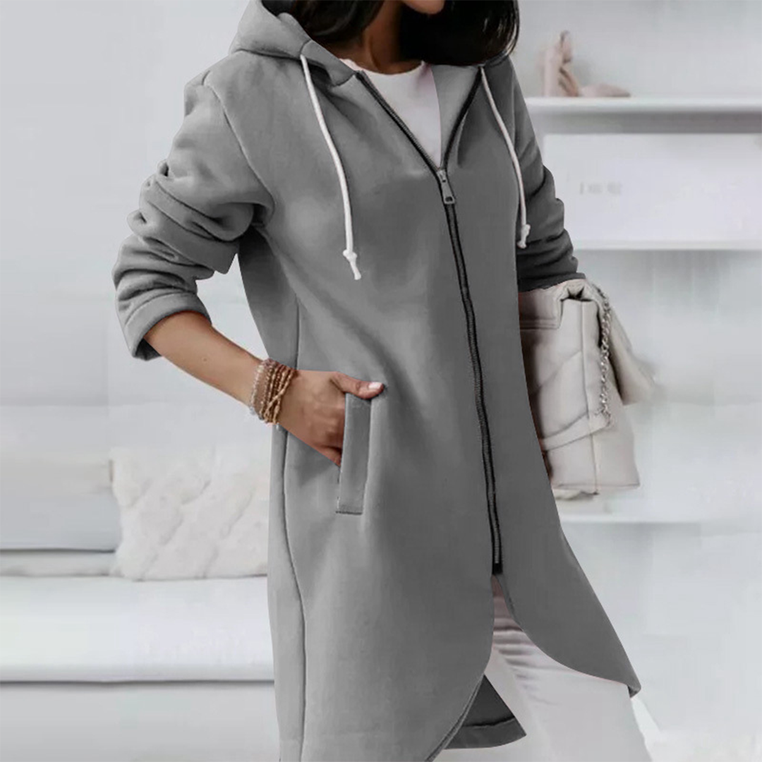 Image of Amanda | Women's Longline Zip-Up Jacket
