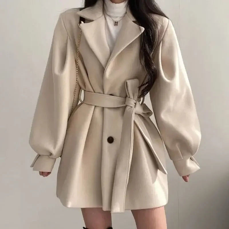 Women's Oversized Wrap Coat - VibreMode