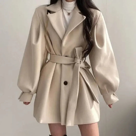 Women's Oversized Wrap Coat - VibreMode