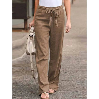 Image of Amanda | Women's Wide Leg Chino Trousers