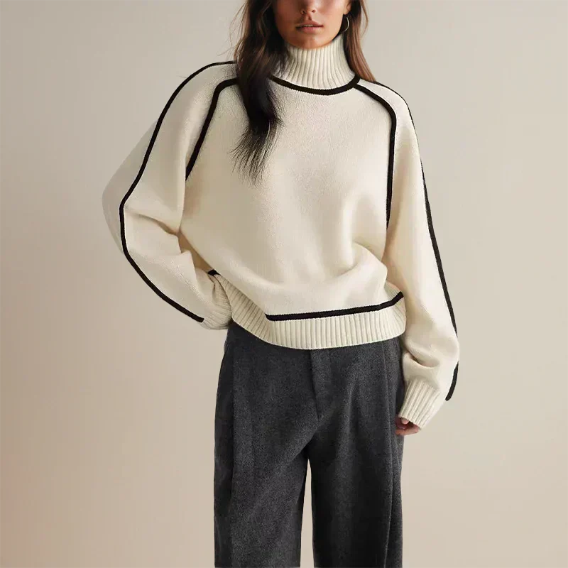 Women's Folded High Neck Sweater