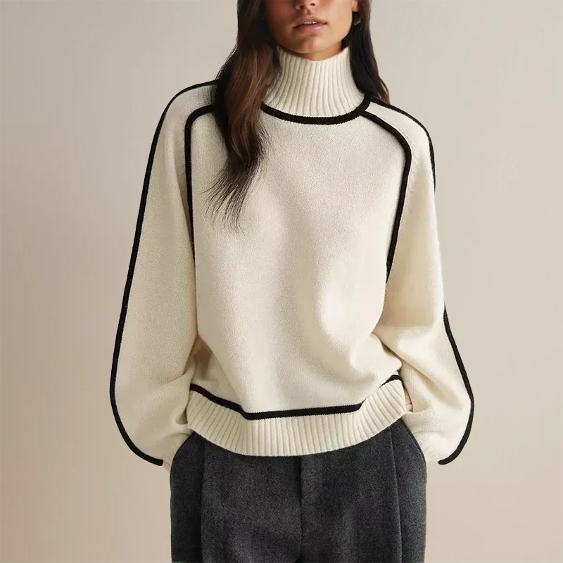 Women's Folded High Neck Sweater