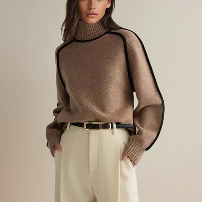 Women's Folded High Neck Sweater