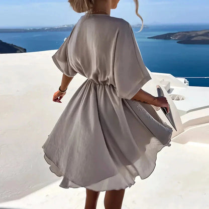 Chic Ladies' Wrap Mini Dress