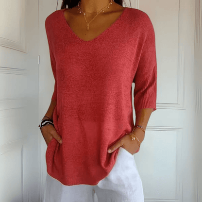 Women's Classic V Neck T Shirt - VibreMode
