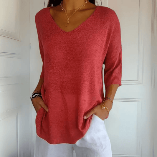 Women's Classic V Neck T Shirt - VibreMode