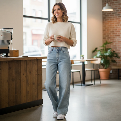 Casual Fit Straight Leg Jeans