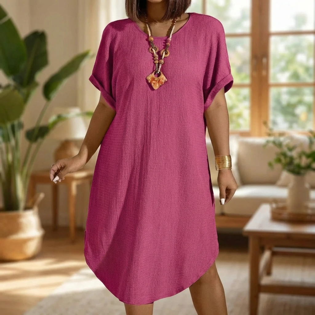 Casual Loose Fit Women's Day Dress
