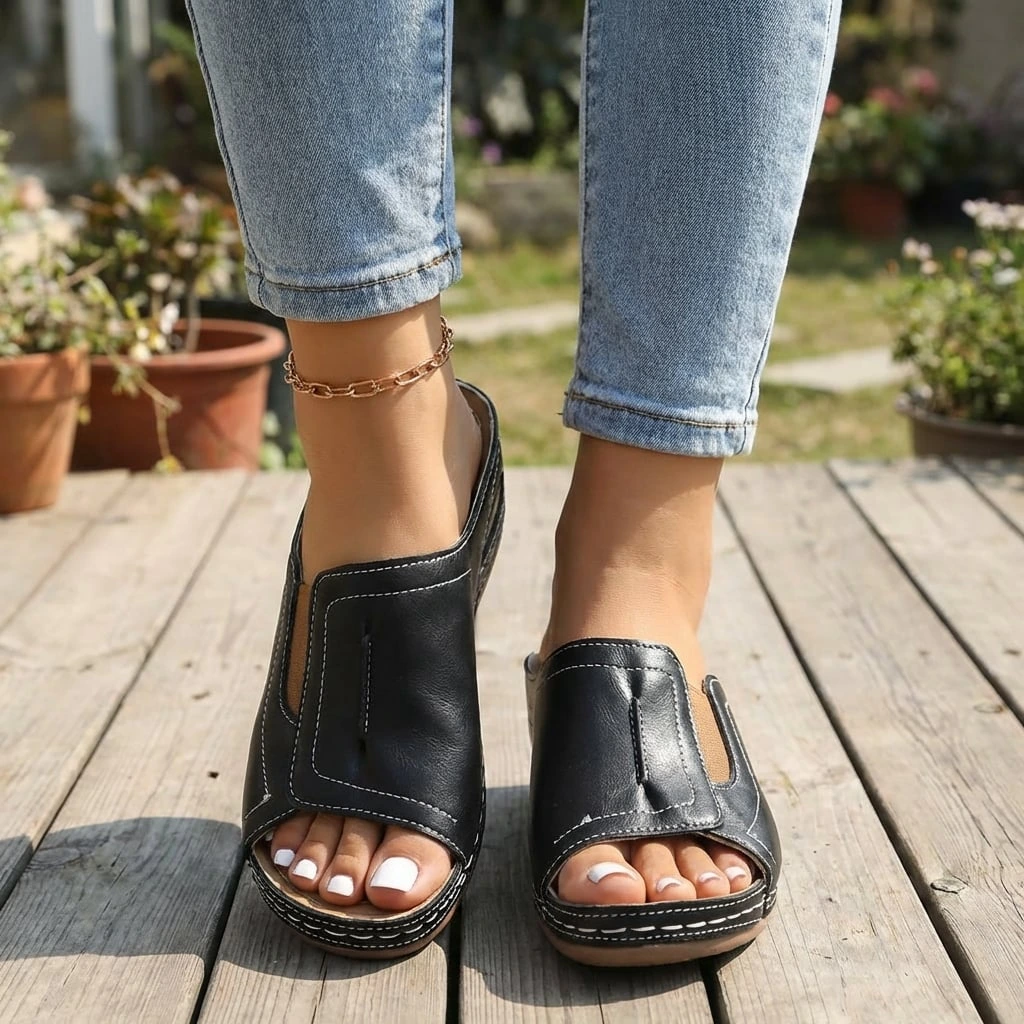 Comfortable Women's Supportive Wedge Sandals
