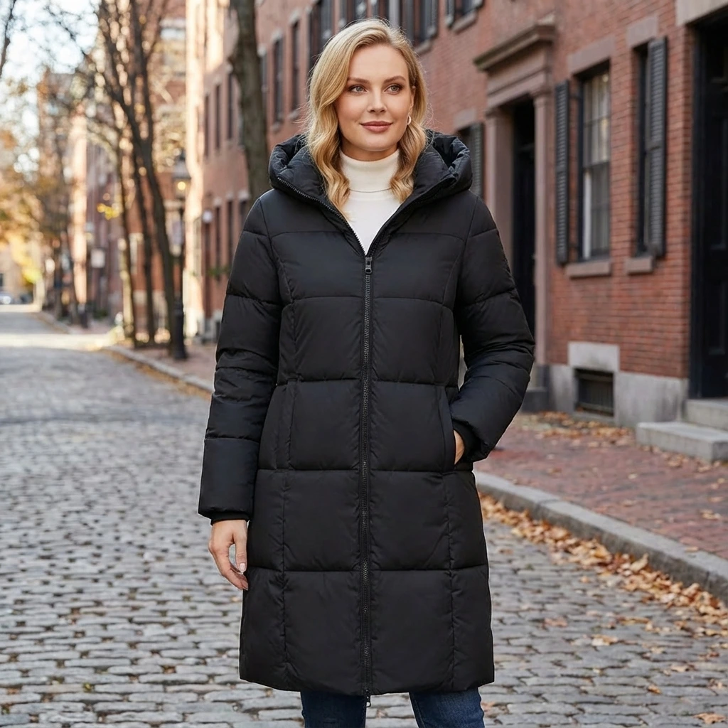 Warm Oversized Down Filled Parka Coat