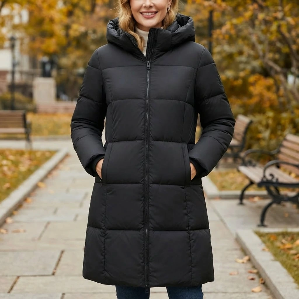 Warm Oversized Down Filled Parka Coat - VibreMode