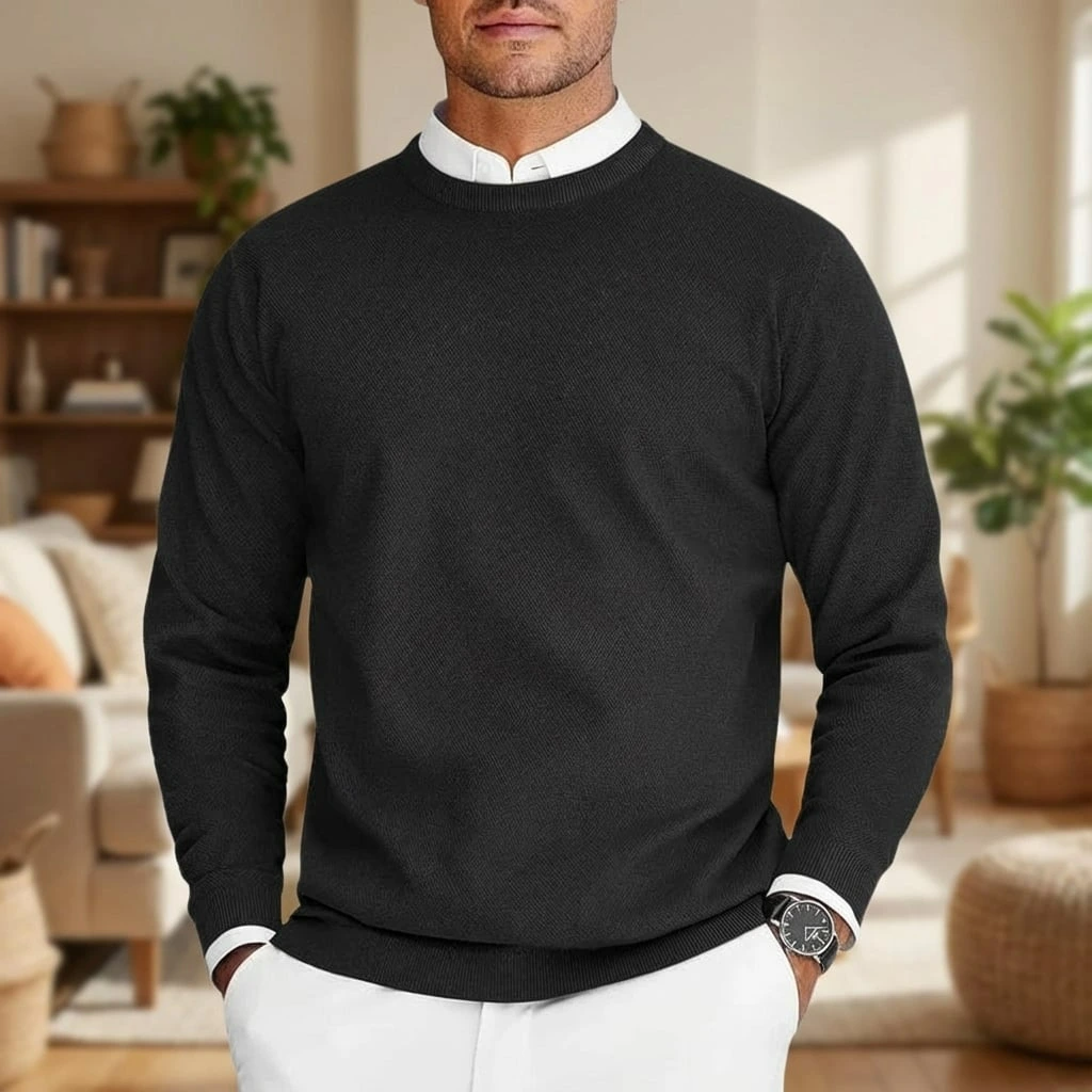 Soft Chunky Crew Neck Sweater - VibreMode