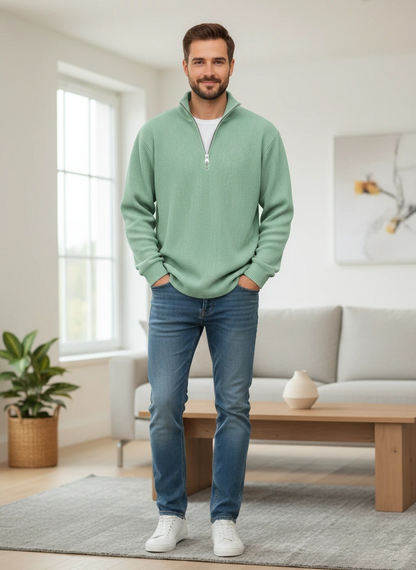 Classic Fit Crew Neck Pullover Sweater