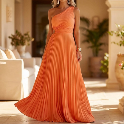 Floral Asymmetrical Knee Length Dress - VibreMode