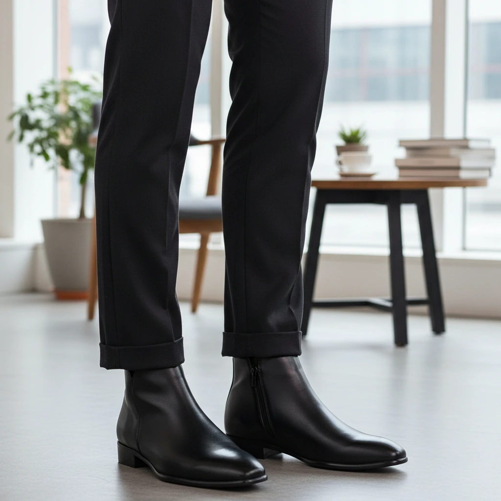 Men's Smart Low Ankle Boots - VibreMode