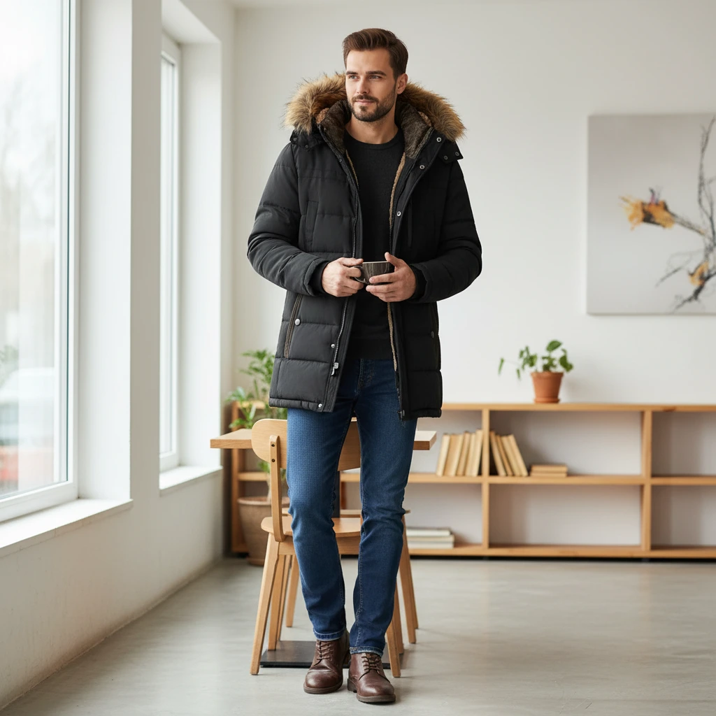 Premium Men's Waterproof Parka Coat - VibreMode