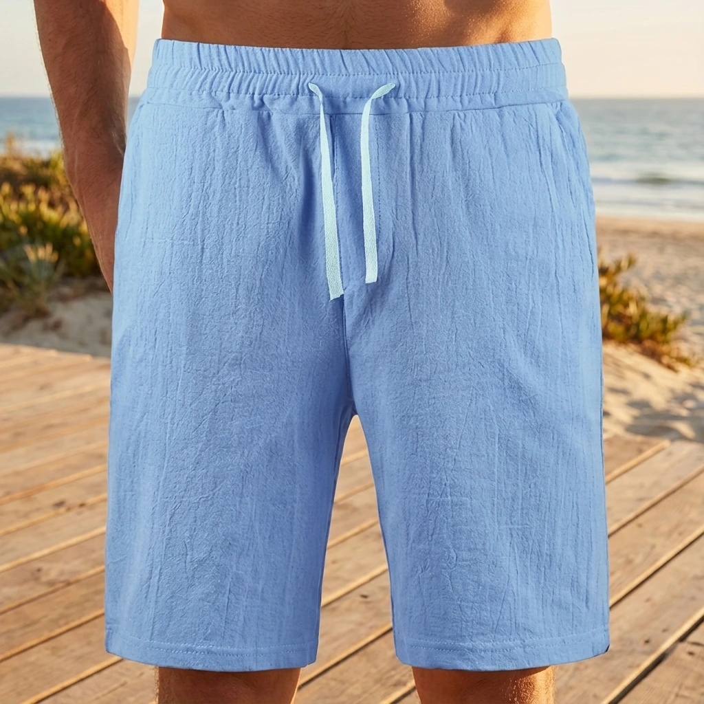Casual Elastic Waist Daily Shorts