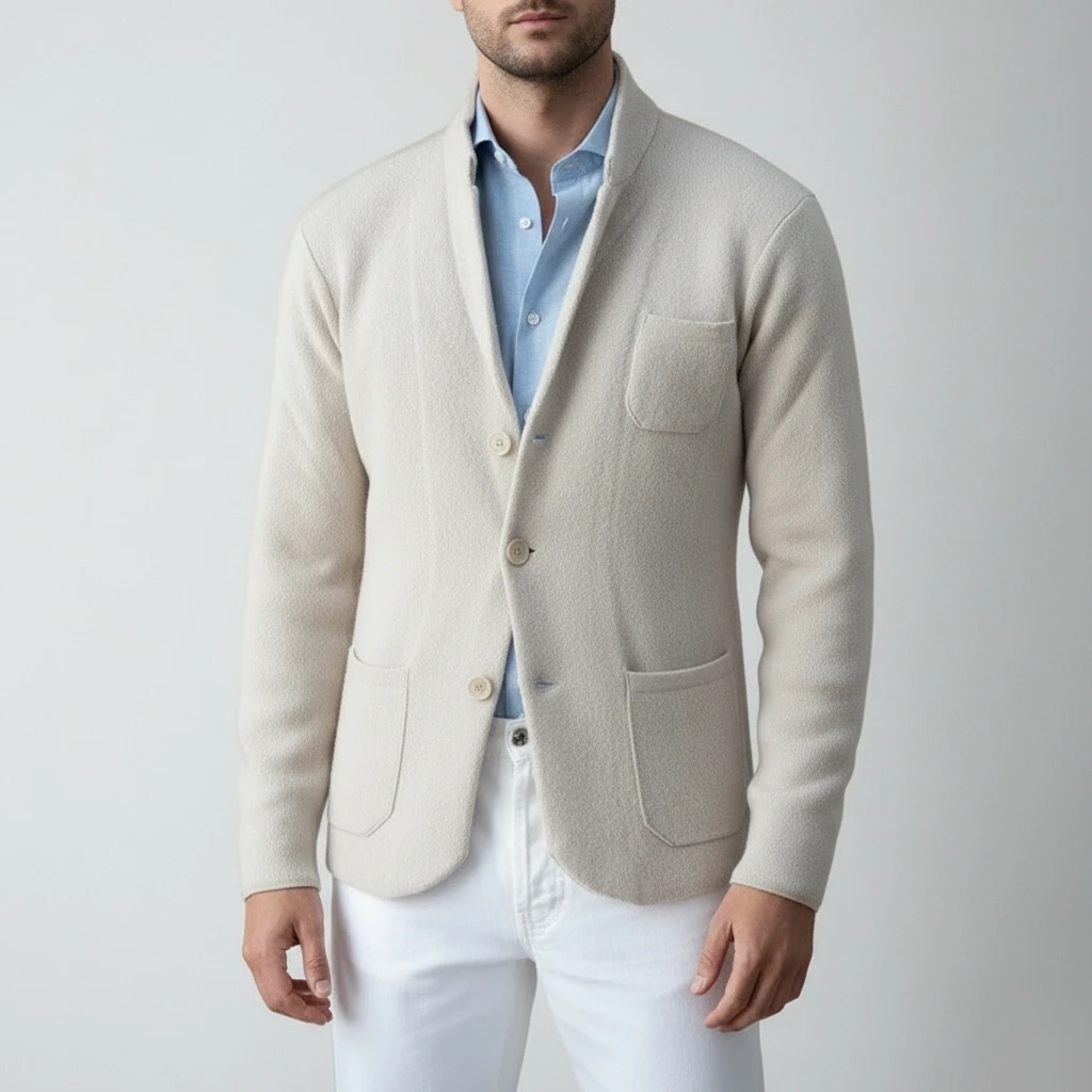 Lorenzo | Men's Lightweight Cozy Sweater Cardigan - VibreMode