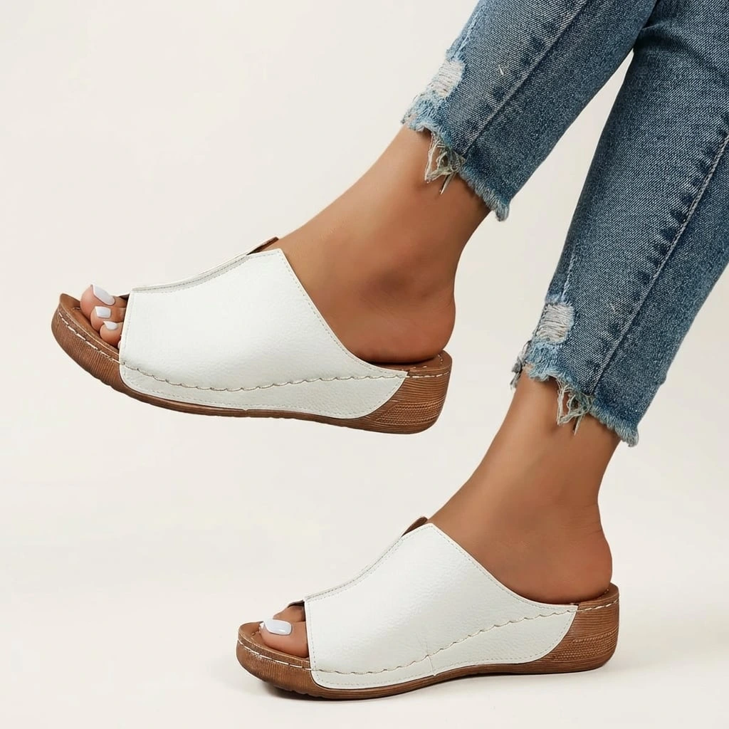 Ladies Comfortable Espadrille Wedge Sandals