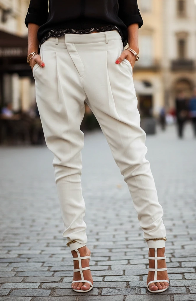 Slim Fit Dark Wash Ankle Pants