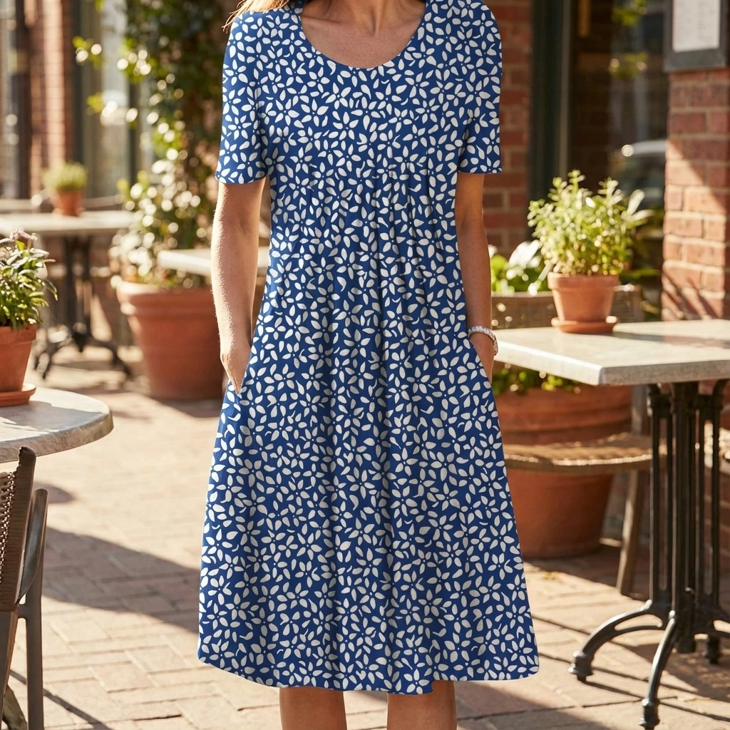 Vibrant Casual Summer Dress - VibreMode