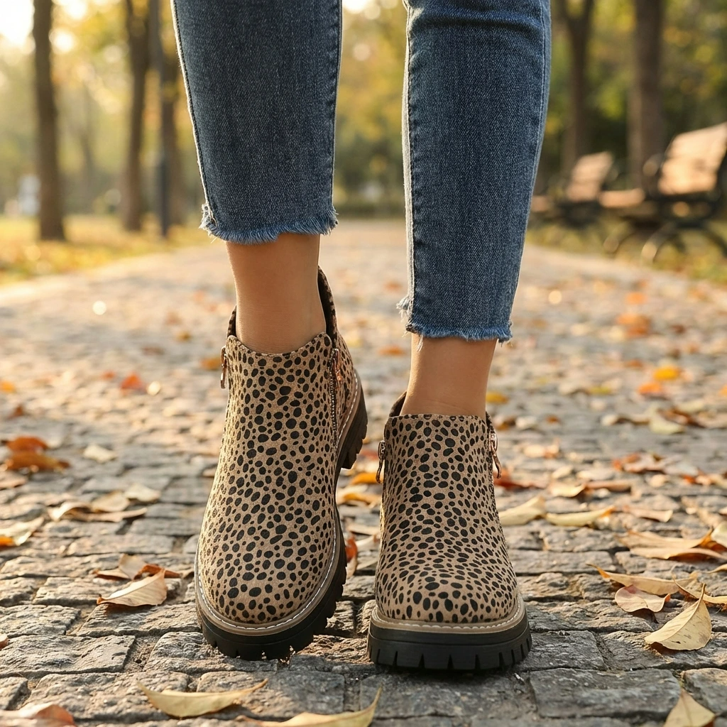Comfortable Women's Ankle Boots with Arch Support - VibreMode