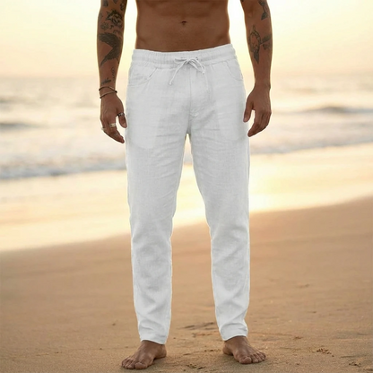 Relaxed Fit Elastic Waist Trousers