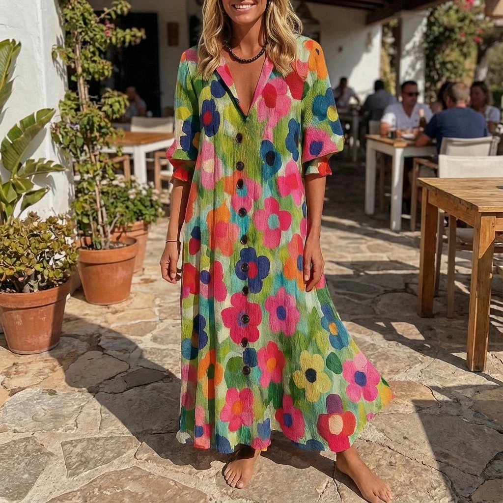 Beautiful Floral Long Dress
