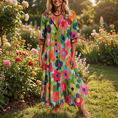 Beautiful Floral Long Dress