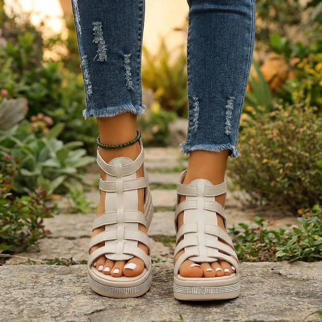 Elevated Women's Cushioned Gladiator Sandals
