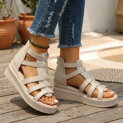 Elevated Women's Cushioned Gladiator Sandals
