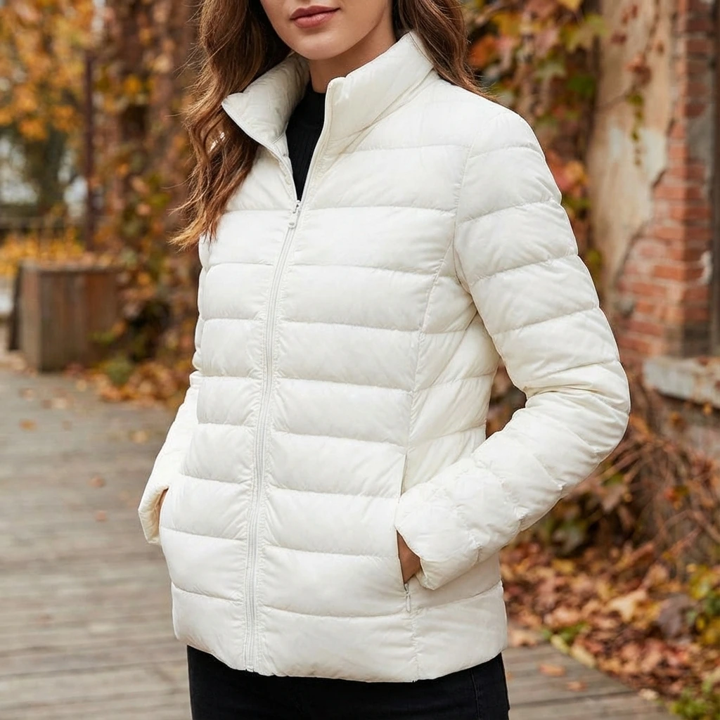 Warm Padded Zip Up Jacket - VibreMode